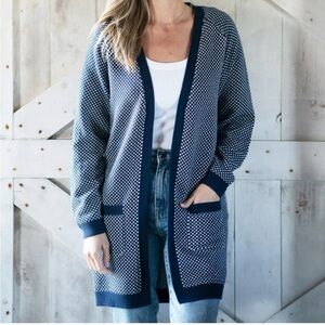 Long Wharf Supply Comapu Women's Osterville SeaWell™ Open Cardigan Size Large